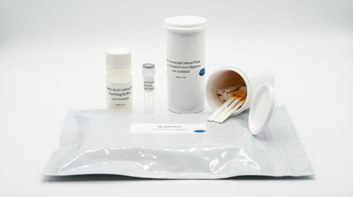 Universal Lateral Flow Assay Kit (anti-FAM/FITC-Gold) - Attogene