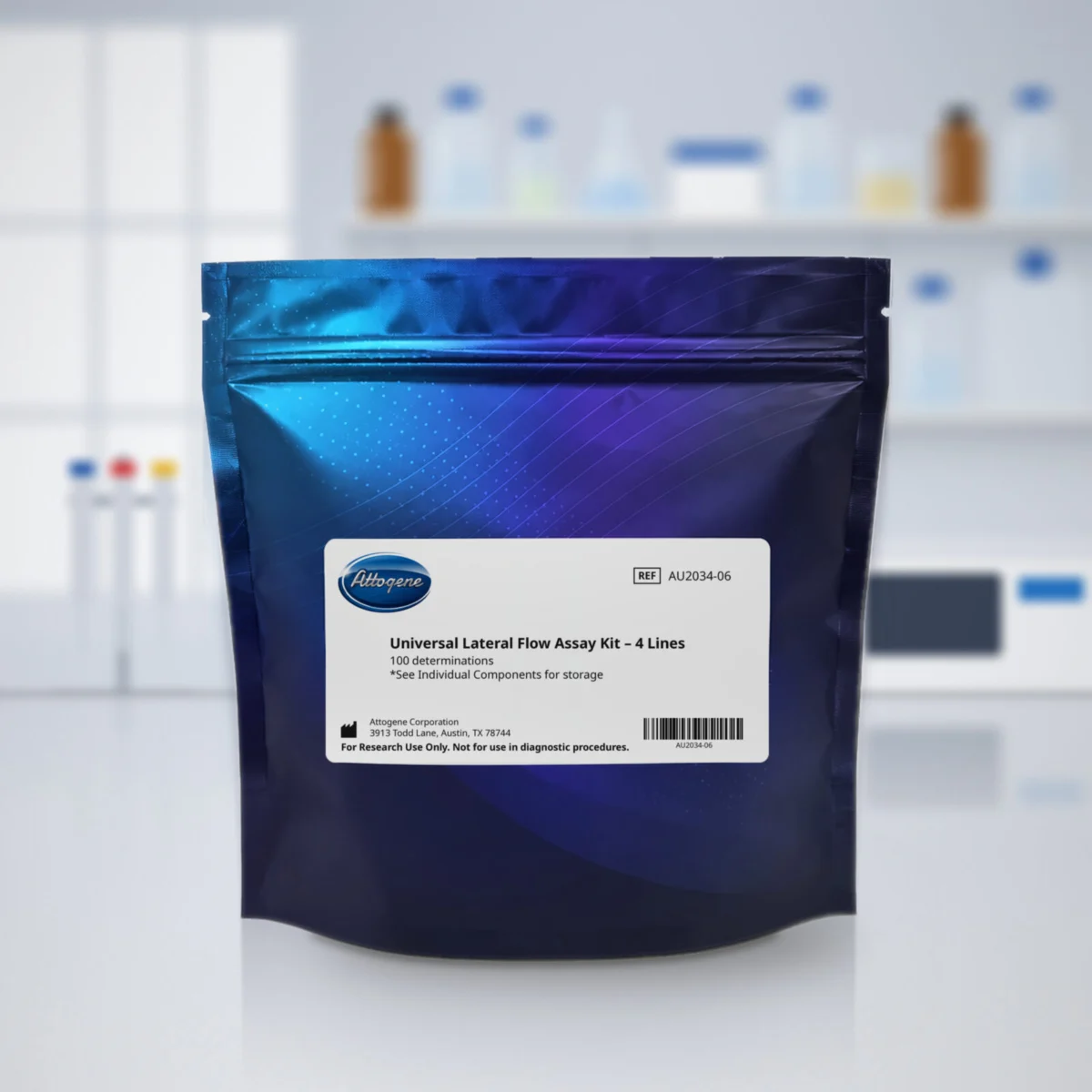 Universal Lateral Flow Assay Kit (anti-FAM/FITC-Gold) - Attogene